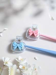 Bow Tie Toothbrush Holder - Cute Design For Travel And Home Use, Storage And Organization Box With Transparent Cover, Compact And Portable Design For Easy Carrying, Protects Toothbrush Heads, With Dual Drainage And Ventilation Holes, Suitable For Home, Dorm And Outdoor Use | Cute Toothbrush Holder, Suitable For Bathroom Storage, Suitable For Home And Dorm Use - Multicolor - View 11