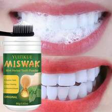 80克薄荷草本牙齿美白粉，温和薄荷清新，保护和增强牙釉质，敏感牙齿护理，日常口腔卫生 - 薄荷草本牙粉 - 查看 3