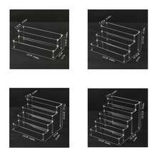 Transparent Acrylic Figure Display Stand, Dustproof Display Rack For Anime Figures, Collectibles, Model Toys, Desktop Organizer For Home Display - Multicolor - View 6
