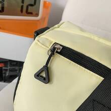 圆筒形尼龙旅行包，带肩带，适合健身和旅行 - 彩色 - 查看 5