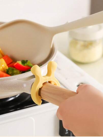 3 piezas/1 pieza Rejilla de horno con forma de cuerno de ciervo - Organizador de cocina de silicona resistente al calor con mango antideslizante, fácil de limpiar, adecuado para ollas, sartenes, soporte de cucharas y utensilios de cocina grandes/pequeños