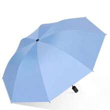1 chiếc ô cỡ lớn, mở bằng tay, lớp phủ màu đen chắc chắn, ô che nắng gấp gọn chống gió, phù hợp cho cả nam và nữ. - Nhiều màu - Xem 17