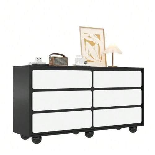 Storage Cabinets - White+Black - View 1