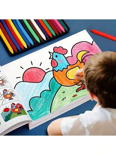 SNOOPY 1 Books/48 Pages Of Children's Color Books - Fun Educational Activities Suitable For Children Aged 3-6 And Above, Ranging From Simple To Challenging - Suitable For Children With Gradually Increasing Difficulty - Creative Art Gifts For Boys And Girls, Including Painting And Color Exercises, (Random Style)