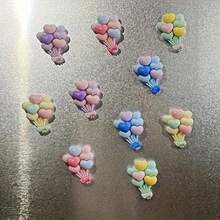 5pcs/10pcs/12pcs Hot Air Balloon Fridge Magnets, Creative Cute Magnetic Stickers For Home, Kitchen Decor, Refrigerator, Whiteboard, Storage Cabinet, Dishwasher, Durable Magnets, Decorative Magnets, Home Decor, Perfect Gift Choice - Multicolor - View 8