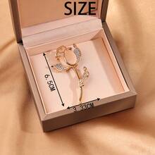 1 pieza Broche bohemio con diseño animal, elegante y adecuado para todas las estaciones - Multicolor - Ver 16