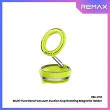 REMAX RM-C51 Multi-Function Vacuum Suction Cup Rotating Magnetic Phone Holder For Car Home Office Travel - Green - View 3