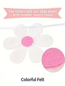 Colorful "Happy Mother's Day" Floral Design Felt Banner, Multipurpose Party Decor Suitable For Brunch And Celebrations, No Power Needed, Ideal Photo Prop - View 6