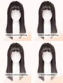 Front Lace Bangs Wig For Women, High Density Top Hairpieces To Cover White Hair And Add Volume, Invisible And No Pain Hair Extensions - Multicolor - View 11