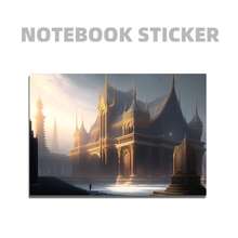 2张印花笔记本电脑贴膜，适用于惠普、苹果、康柏、宏基等品牌的15.6-16英寸笔记本电脑，可移除且防刮擦 - 查看 10