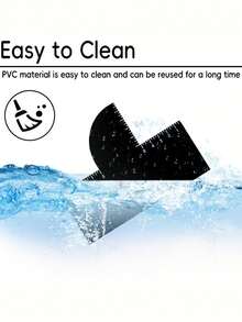 1PC Hair Styling Tool Card: Sideburn Edge Trimming And Alignment Tool, Reusable Hairdresser Hair Design Tool - Black - View 3