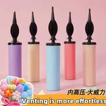 3pcs/Set Balloon Inflator, Inflating Pump, Blower, Hand-Operated Air Pump, Suitable For Birthday Party, Celebration, Wedding, Balloons (Random Color) - Multicolor - View 1
