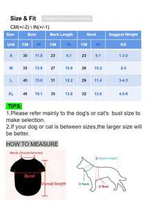 1 pieza Ropa para mascotas Chaleco con bolsillo y diseño de dibujos animados - Multicolor - Ver 6