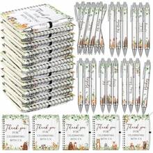 Skyygemm 30 Set Woodland Animal Baby Shower Favors Gifts for Guests Includes Woodland Animal Small Spiral Notebook Bulk Forest Retractable Ballpoint Pen Black Ink for Baby Shower Gender Reveal Guest - Varios colores - Ver 8