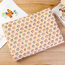 Rabbit Bed - A Thick And Soft Rabbit-Shaped Bedding Set, With A Cushion-Like Soft Pad, And A Casual-Style Bolster Pillow. Ideal As A Sleeping Gift For Pet Rabbits. Features A Gray Star Pattern. - View 5