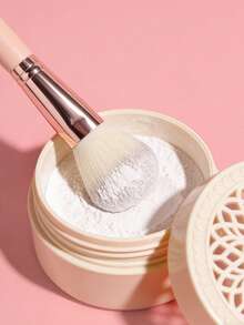 2pcs Premium Soft Large Makeup Brushes, Suitable For Powder, Blush, Contour, Loose Powder, Face Makeup Tools - Apricot - View 8