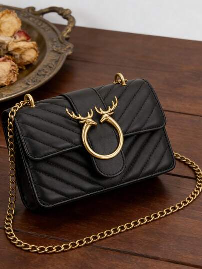 Men's Solid Color Versatile Large Capacity Flap Shoulder Bag, Suitable For Daily Commute, Shopping, Phone And Coin Storage