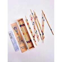 1pc Wooden Pick Up Sticks Toys, Tabletop Game For Multiple Players,Games,Board Games,Game,Games,Board Games,Game,Games,Board Games,Game - Multicolor - View 3