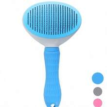 New Pet Cat Bathing Massage Floating Deshedding Brush, Dog Grooming Deshedding Comb, Universal Pet Grooming Supplies, Deshedding (For Cats & Dogs) - Pink - View 6