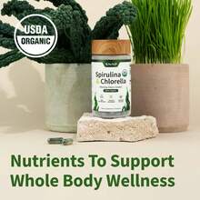 Spirulina Chlorella Complex - Natural Dietary Capsules - 30 Servings - 1 chai - Xem 5