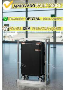 Anac Standard Travel Suitcase 10KG 55x35x25cm Boarding Bag With Expandable Zipper Removable Wheels Hand Luggage Can Take In The Airplane Cabin - Hồng - Xem 7