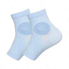 1 Pair High-Quality Ankle Compression Socks With Arch And Ankle Support, Open Toe Design, Suitable For Daily Wear And Outdoor Activities - Multicolor - View 6