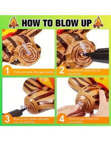 1个充气火焰装饰品，适合露营派对装饰，室内外均可使用，逼真的篝火道具，也是一份绝佳的复活节礼物。 - 彩色 - 查看 9