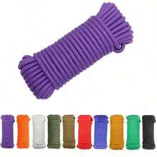 10m Colorful Silk-Like Paracord, Outdoor Warning Rope, Tent Hanging Rope, Multi-Purpose Outdoor Rope, DIY Craft Cord - Multicolor - View 9