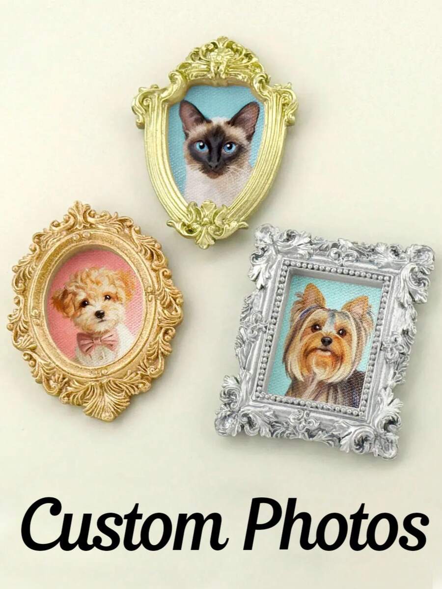 Hand-Painted Pet Portrait Magnet: Custom Vintage Style Fridge Magnet,Pet Portrait,Dog Lover Gift,Dog Portrait,Dog Mom Gift,Pet Painting,Pet Gift,Custom Dog Art,Custom Cat Portrait,Custom Dog Painting,Pet Magnet,Fridge Magnet,Photo Magnet,Personalized Magnet.