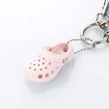 3D New Mini Shoes Shape Keychain PVC Shoe Charms For Clogs Accessories Women Beach Bag Sandals Buckle Pin DIY Jewelry Decoration 2FWU - 粉色 - 查看 12