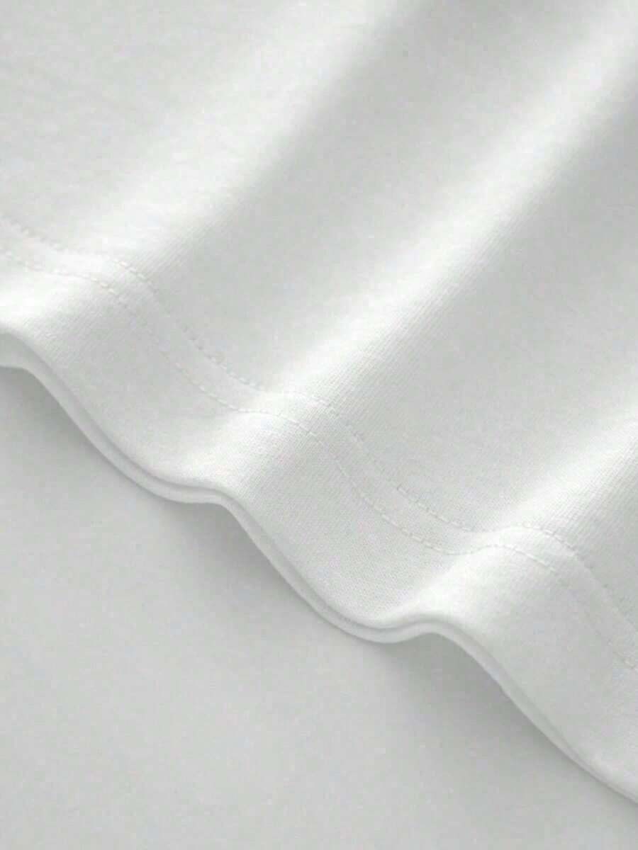 Nuevas camisetas superventas de 20261Pcs Camiseta Casual de Verano para Hombre 100% Algodón Cuello Redondo Manga Corta Estampado Digital 220g Diseño que Rinde Homenaje a un Estilo Artístico Único - Blanco - Ver 1