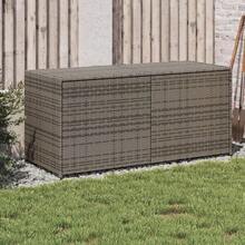 vidaXL Gartenbox Auflagenbox Kissenbox Kiste Gartentruhe Truhe Box Auflagenkiste Garten Poly Rattan 200x50x60cm Grau - xám - Xem 8