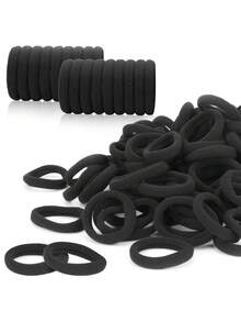 Minimalist Elastic Seamless Hair Ties, Suitable For Women's Daily Wear, Casual Ponytail Hair Ties, Hair Bands - Multicolor - View 11