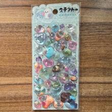可爱透明动物贴纸 4 片装 闪亮装饰贴纸 适用于剪贴簿、笔记本、文具 - 4張 - 查看 8