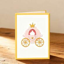 Creative Crown Carriage Dies, DIY Scrapbooking Album And Embossing Stencil, Greeting Card Making Tool, Card Paper Cutting Crafts ,Gift Card Making Template Die Cuts. - Silver - View 1