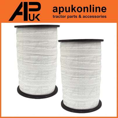 Perimeter Equestrian Smallholding Electric Fence Poly Tape 2x 200m X 20mm Wires