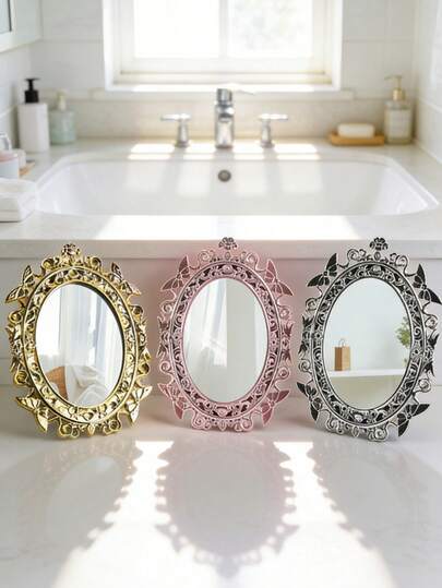 Electroplated Butterfly Vanity Mirror, Sparkling Anti-Fog Mirror Surface, Suitable For Bedroom, Living Room, Bathroom, Campus Season Back To School Decor, Elegant Gift For Valentine's Day, Wedding, Christmas, Mother's Day