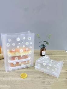 50 túi Daisy 4 ngón - Túi đựng thực phẩm - Túi đựng trái cây trộn salad - Túi đựng bánh mang đi - Túi quà tặng - Túi có quai xách - Nhiều màu - Xem 4