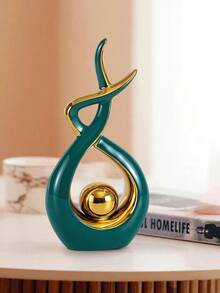 Questa scultura d'arte astratta moderna è un pezzo perfetto per la decorazione della casa, adatto per sale da pranzo, soggiorni, uffici e altro ancora. È anche un ottimo regalo per matrimoni, compleanni, festività, festa della mamma e una scelta meravigliosa da regalare agli amici. - Multicolore - Visualizzare 3