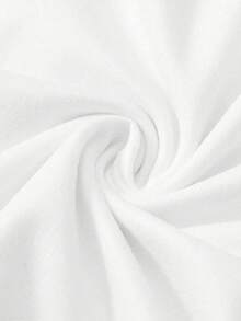 Regata estampada, blusa casual sem mangas para o verão, look feminino de verão, looks para férias, looks de praia, regata plus size com gola redonda branca. - Branco - Ver 6