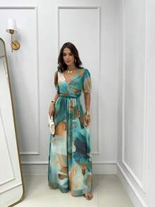Princess Jumpsuit, Tulle, Wide Leg, Long, New Release - Multicolor - View 1
