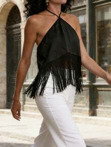 Women Tank Tops & Camis - Black - View 4