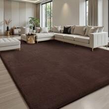 Sour Lemon Area Rugs For Living Room, Soft Large Area Rug Fluffy Rugs For Bedroom,Machine Washable Area Rug Non Slip Carpet Rugs For Living Room Playroom Home Decor Christmas Decoration New Year Winter Warm Deco - 咖啡色 - 查看 11