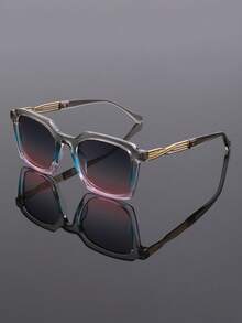 新款经典简约百搭优雅小方框时尚眼镜，男女皆宜，适合朋克、派对、情侣、休闲场合佩戴 - 彩色 - 查看 7