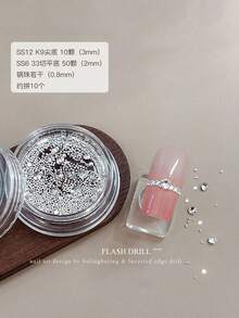 1 Box Nail Art Rhinestone Kits, New Arrival Sparkling Pointed Bottom Round Diamonds, Nail Jewelry DIY Accessories - Multicolor - View 9