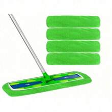 Mop Pad - Reusable Super Microfiber Wet/Dry Mop Pad, Durable And Easy-To-Use Design, Perfect For Wet And Dry Floor Cleaning, Washable Replacement Pad, Suitable For Floors, Vinyl - Mop Not Included - Green - View 2