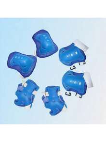 3件套青少年护膝、护肘及其他防护装备套装，适用于轮滑、骑行、小轮车、滑板、直排轮滑、滑板车等运动，平衡车防护装备 - 彩色 - 查看 10