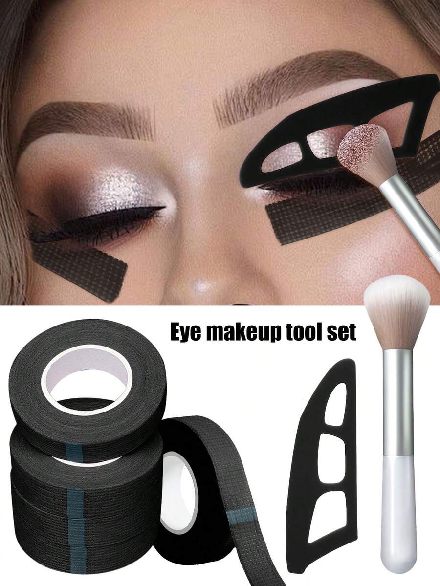 [Eye Makeup Kit] Beginner'S Eye Makeup Assistant Kit With 1 Specialized Eyeshadow Brushes, Eyeshadow Tools, Quick Makeup Templates, And Eyeshadow Molds, Designed For Female Novices To Achieve Professional Results With Minimal Effort, Allowing For Makeup Application