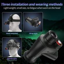 Suier Professional Night Vision Goggles, Adult Headband & Handheld Monocular Night Vision Device; Starlight Sensor; 500-Degree Field Of View Compensation; 7X Optical Zoom And 8X Digital Zoom; Portable Design For Convenient Carrying, Suitable For Outdoor Adventure, Camping, Photography And Observation! - View 6