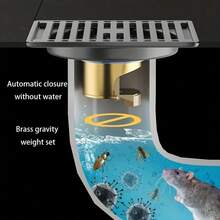 Copper Anti-Odor Floor Drain Core, Bathroom Drain Core Anti-Reverse Smell Device, Shower Toilet Universal Drain Pipe Anti-Insect, Universal Drain Outlet Core - Floor Drain - View 11